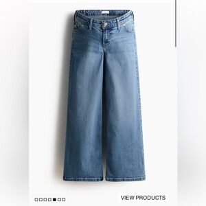 H&M Denim Flare Wide-Leg Jeans